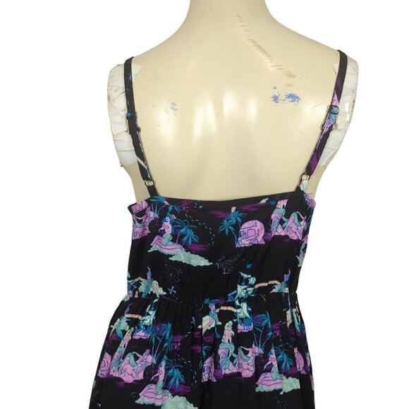 Disney Her Universe Sundress Mermaid Lagoon Peter pan Spaghetti strap Flowy sz S - Picture 8 of 16
